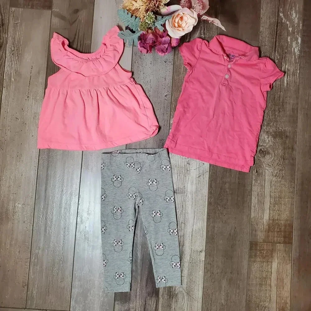 Carter's | Disney Junior | OshKosh B'gosh | Toddler Girls Clothing Bundle | 3pc